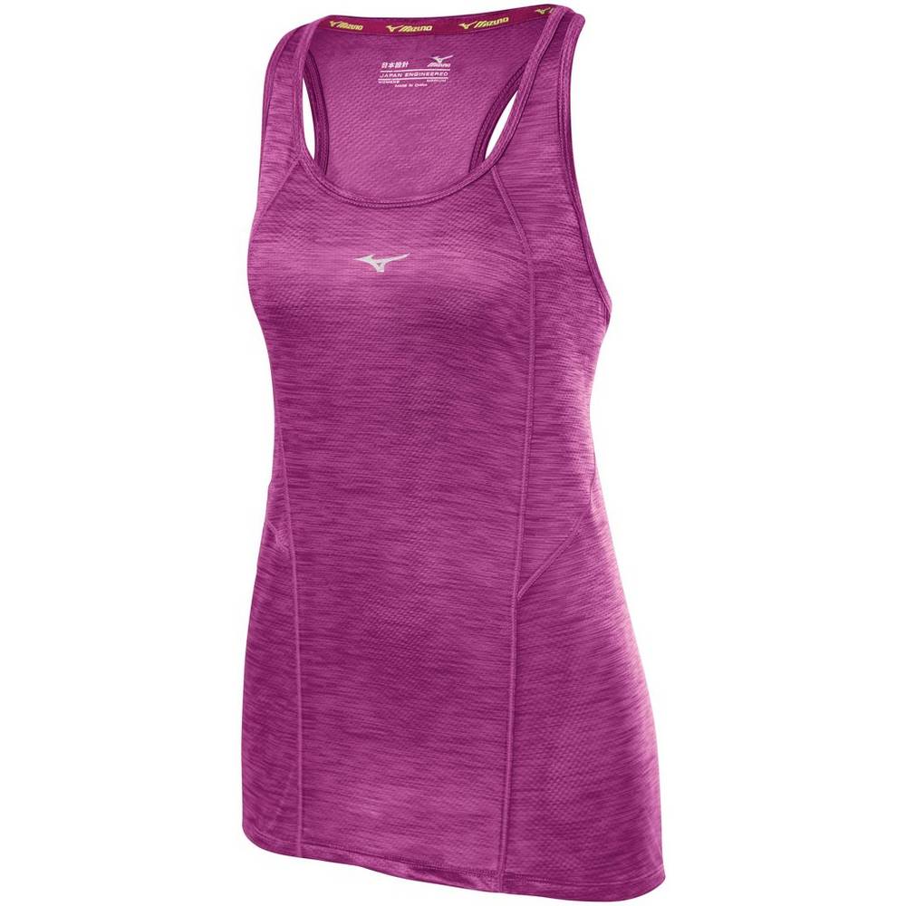 Camisolas de Alças Mizuno Running Alpha Vent - Mulher - Roxo - PNFWY6493